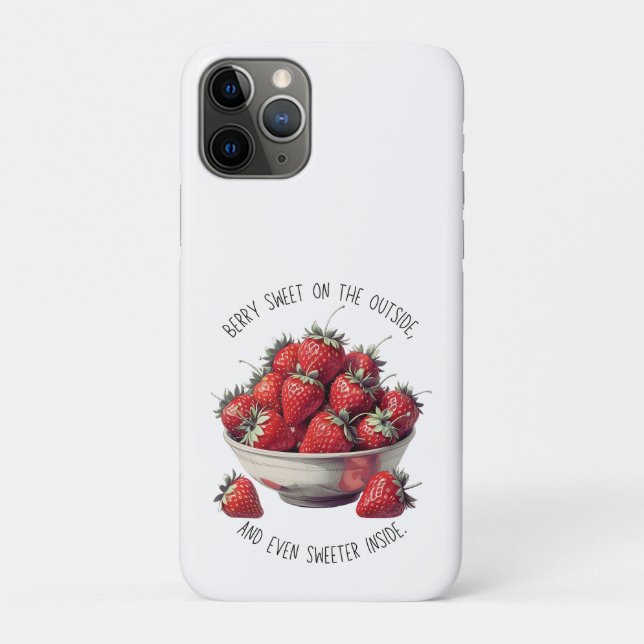 Coques Case-Mate iPhone Conception fraise - Berry Sweeter à l'intérieur (Dos)