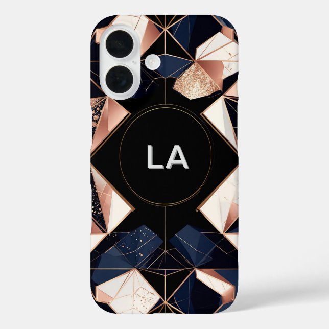 Coques Case-Mate iPhone Conception Géométrique Abstraite avec Paillettes D (Verso)
