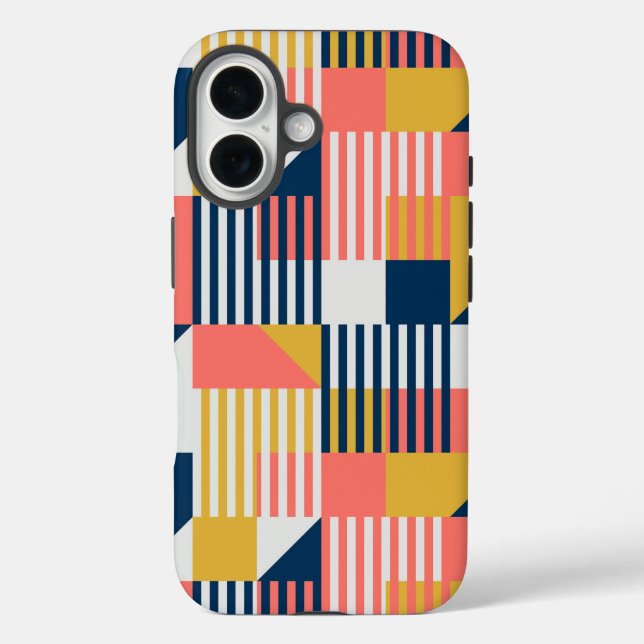 Coques Case-Mate iPhone Conception géométrique colorée (Verso)