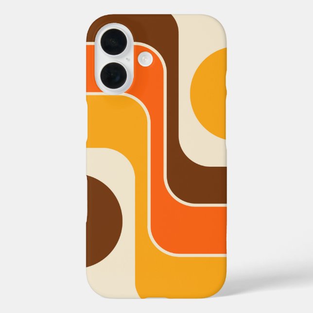 Coques Case-Mate iPhone Conception géométrique de style rétro des années 1 (Verso)