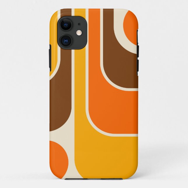 Coques Case-Mate iPhone Conception géométrique du style rétro de la mi-ann (Dos)