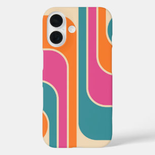 Coque Pour iPhone 16 Conception géométrique rétro moderne