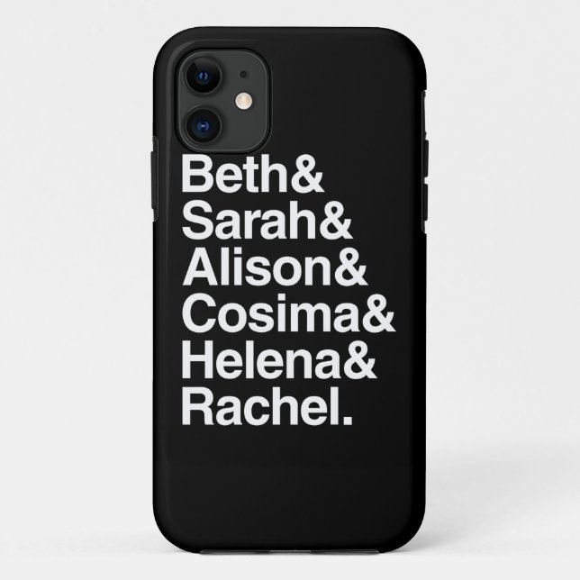 Coques Case-Mate iPhone Conception helvetica orpheline du noir | (Dos)