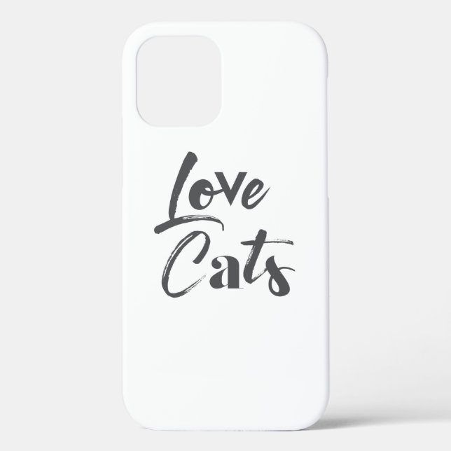Coques Case-Mate iPhone Conception ludique, joyeuse et moderne de Love Cat (Verso)