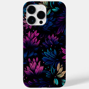 COQUE Case-Mate iPhone CONCEPTION LUMINEUSE DE FLEURS MINUIT