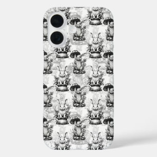 Coque Pour iPhone 16 Conception minimaliste du Motif de champignons
