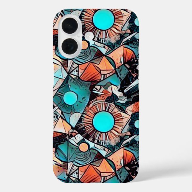 Coques Case-Mate iPhone Conception moderne abstraite géométrique motif 45 (Verso)