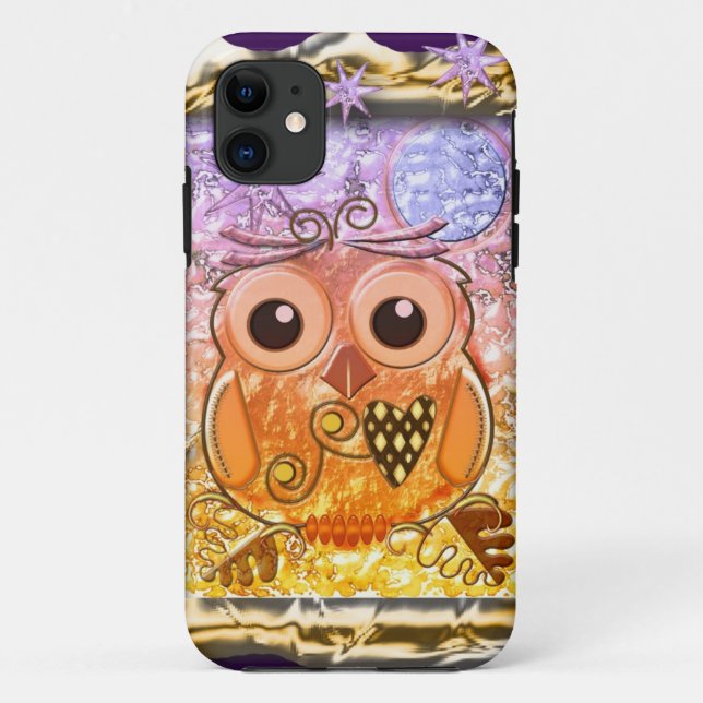 Coques Case-Mate iPhone Conception moderne fraîche de hibou (Dos)