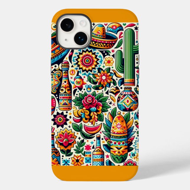 Coques Case-Mate iPhone Conception Motif répétitive mexicaine (Verso)