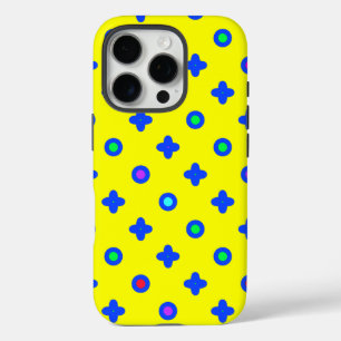 Coque iPhone 16 Pro Conception motif sur Jaune