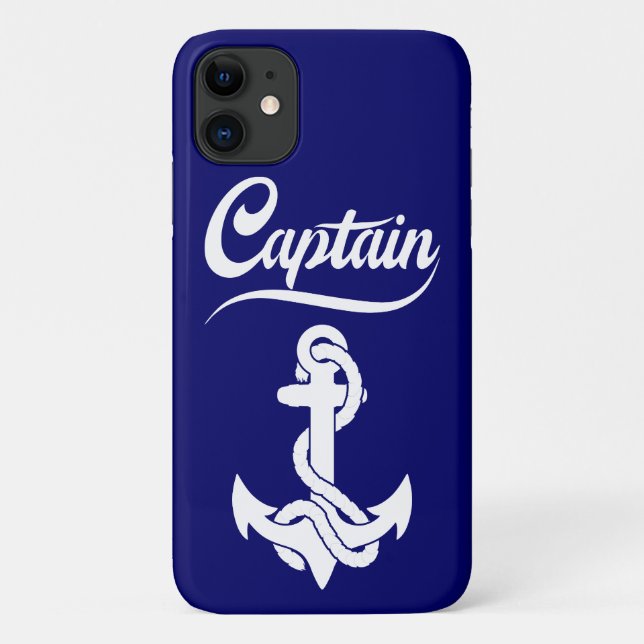 Coques Case-Mate iPhone Conception nautique d'ancre de voilier capitaine (Dos)