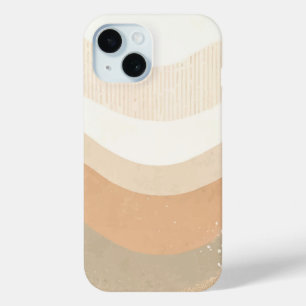 Coque Case-Mate iPhone Conception Neutre Terreuse Rétro Mod Waves