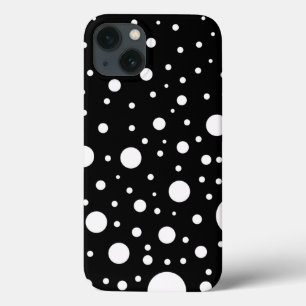 Coque Case-Mate iPhone Conception Noir et Blanc Cercles Points