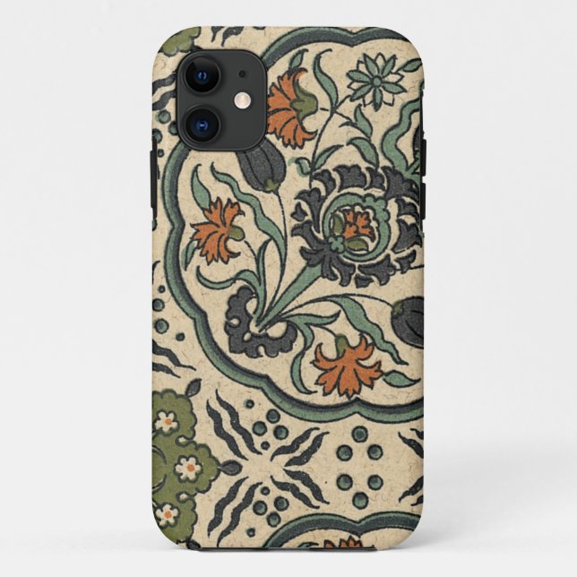 Coques Case-Mate iPhone Conception persane florale décorative de tuile (Dos)