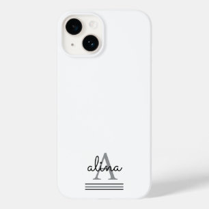 Coque Case-Mate iPhone Conception personnalisée simple Monogramme