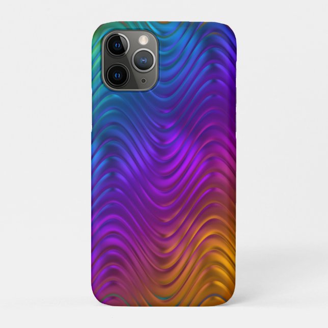 Coques Case-Mate iPhone Conception Psychédélique Acide de Vagues Numérique (Dos)