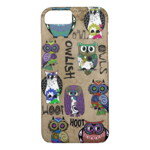 Coque Case-Mate Pour iPhone Conception rustique de hibou