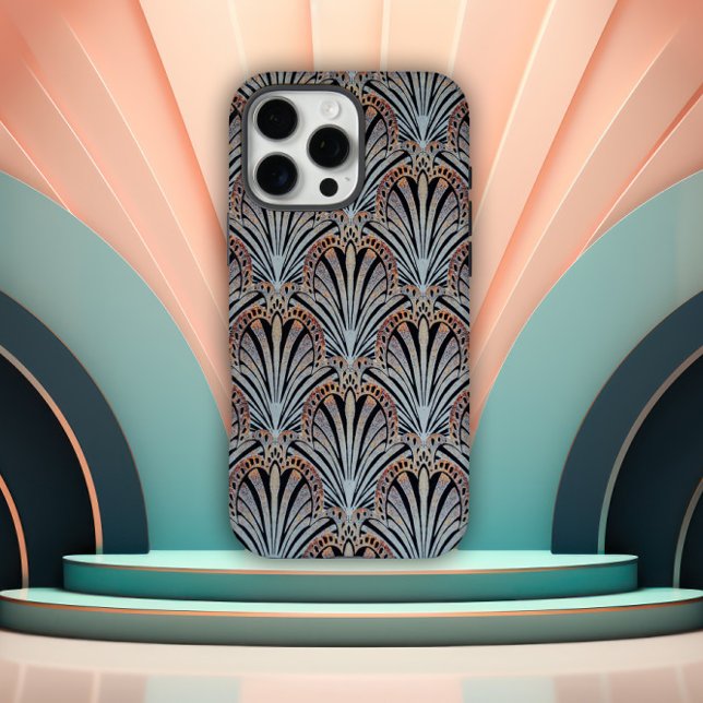 Coques Case-Mate iPhone Conception stylisée d'éventail Art déco (Créateur téléchargé)