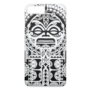 Coque Case-Mate Pour iPhone Conception tribale polynésienne de tatouage avec