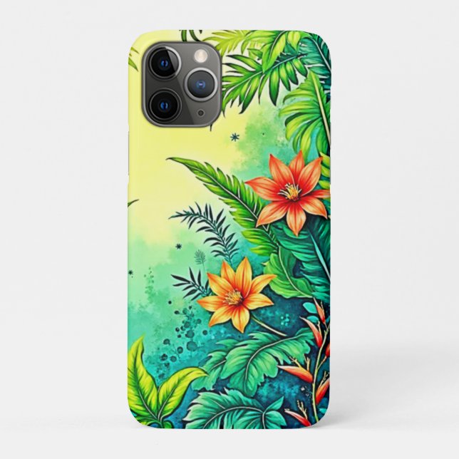 Coques Case-Mate iPhone Conception Tropical Jungle Lush Paradise (Dos)