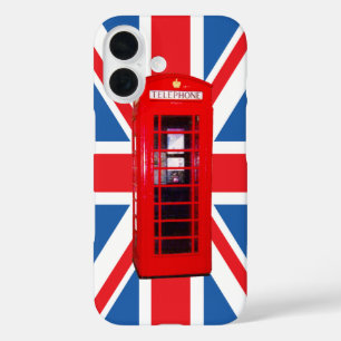Coque Pour iPhone 16 Conception Union Jack/Drapeau et boîte de téléphon