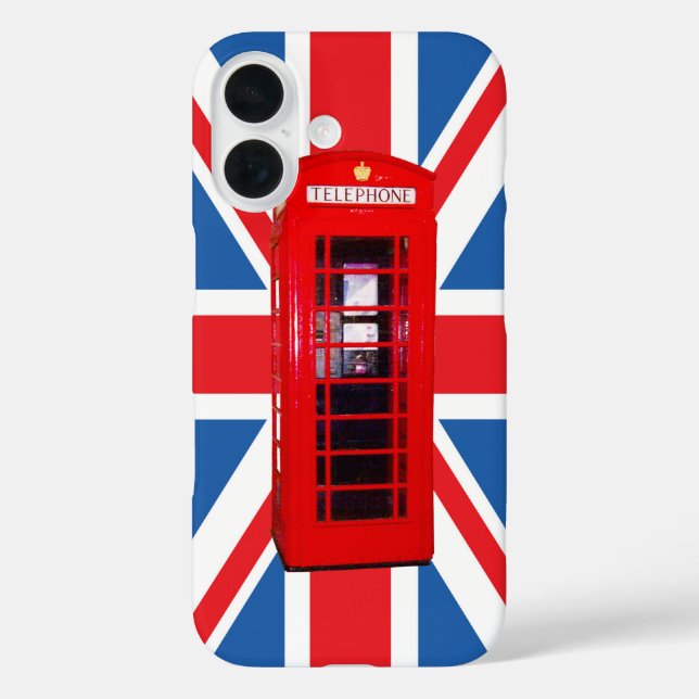 Coques Case-Mate iPhone Conception Union Jack/Drapeau et boîte de téléphon (Verso)