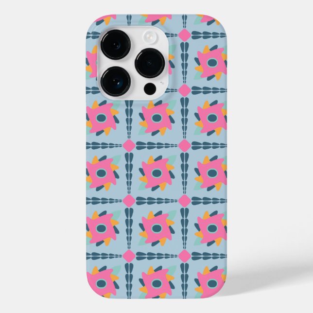Coques Case-Mate iPhone Conception vibrante de carrelage géométrique (Verso)