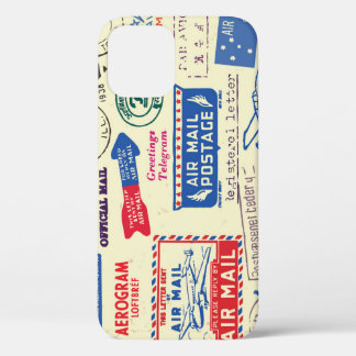 Case-Mate iPhone Case Conception vintage du jeu de timbres de document.