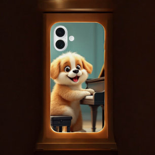 Coque Pour iPhone 16 Plus Concerto canin : Piano Paws