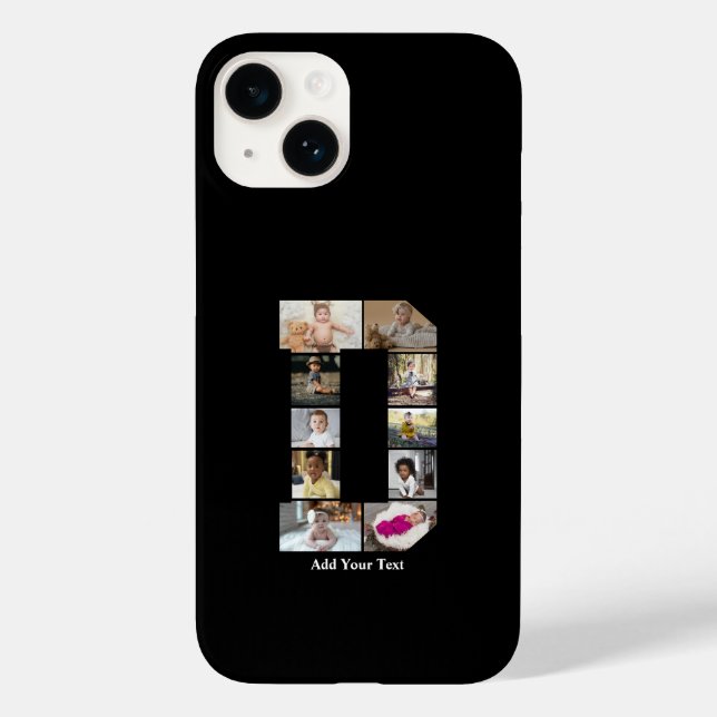 Coques Case-Mate iPhone Concevez votre propre lettre D photo Collage (Verso)