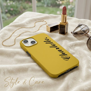 Coque Case-Mate iPhone Concevez Votre Propre Nom sur Ce Métal Doré