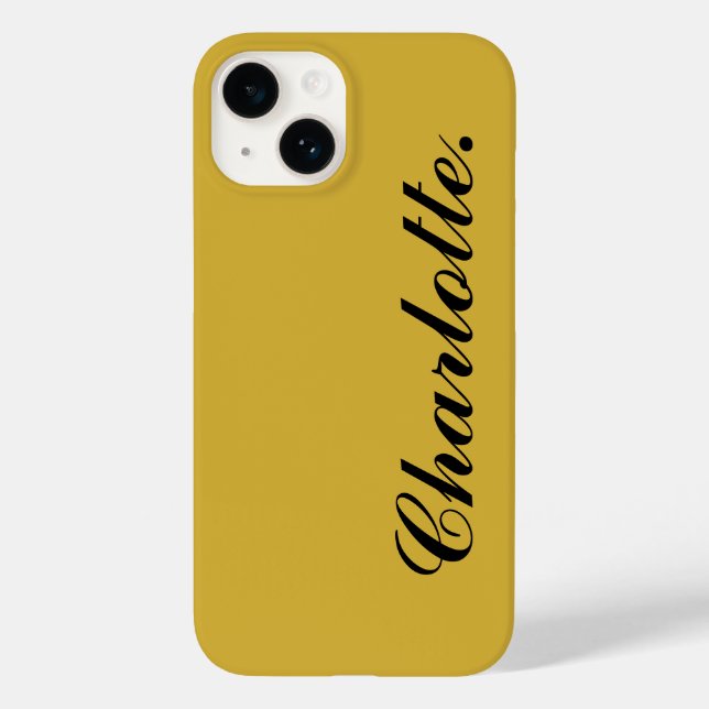 Coques Case-Mate iPhone Concevez Votre Propre Nom sur Ce Métal Doré (Verso)