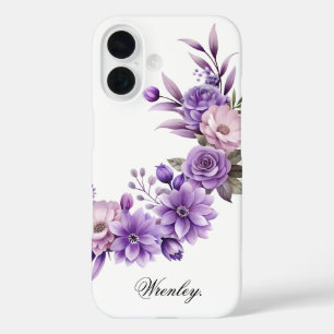 Coque Pour iPhone 16 Concevez Votre Propre Nom sur Cette Fleur