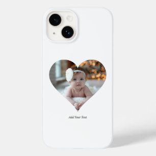 Coque Case-Mate iPhone Concevez votre propre photo en forme de coeur uniq
