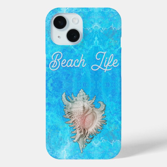 Coques Case-Mate iPhone Conch Shell "Beach Life" (Verso)