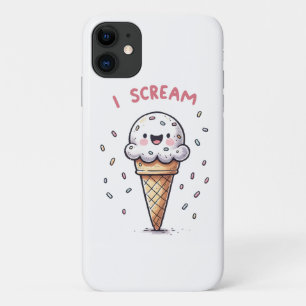 Case-Mate iPhone Case Cône de glace I Scream avec paillettes