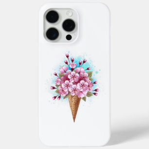 Coque Case-Mate iPhone Cône rose Sakura crème glacée gaufre
