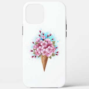 Case-Mate iPhone Case Cône rose Sakura crème glacée gaufre
