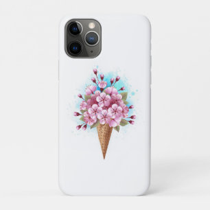 Case-Mate iPhone Case Cône rose Sakura crème glacée gaufre
