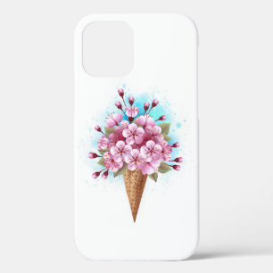 Case-Mate iPhone Case Cône rose Sakura crème glacée gaufre