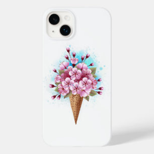 Coque Case-Mate iPhone Cône rose Sakura crème glacée gaufre