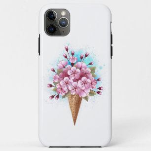 Case-Mate iPhone Case Cône rose Sakura crème glacée gaufre
