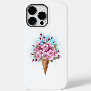 Coque Case-Mate iPhone Cône rose Sakura crème glacée gaufre