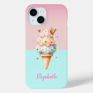 Coque Case-Mate iPhone Cônes de glace colorés cool Amour