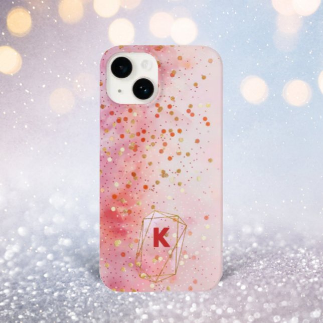 Coques Case-Mate iPhone Confetti Magic Monogramme Initiale Personnalisé (Créateur téléchargé)