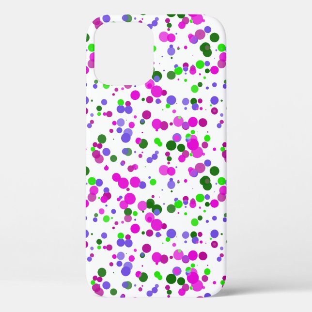 Coques Case-Mate iPhone Confettis à pois roses (Verso)