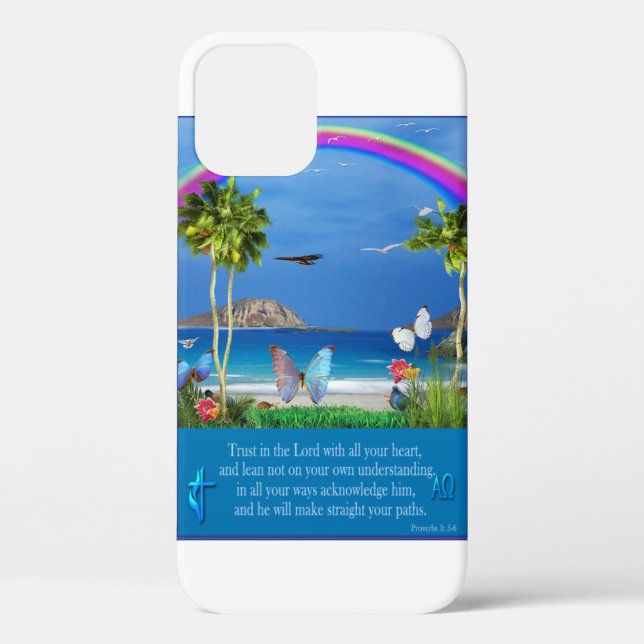 Coques Case-Mate iPhone Confiance dans les proverbes du Seigneur 3:5-6 (Verso)