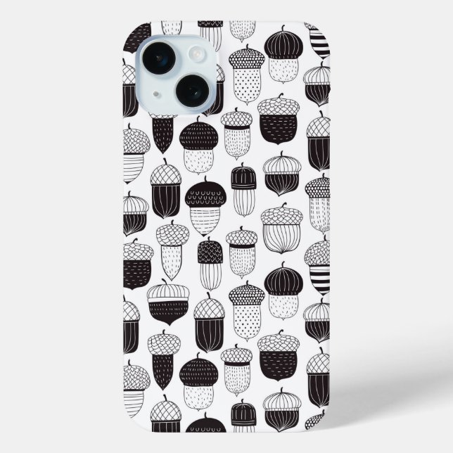 Coques Case-Mate iPhone Conflit de Doodle motif d'automne (Verso)