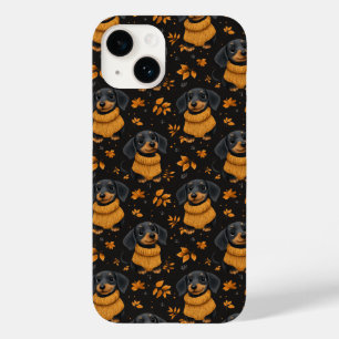 Coque Case-Mate iPhone Confortable Dachshund Automne Motif - Amoureux de 