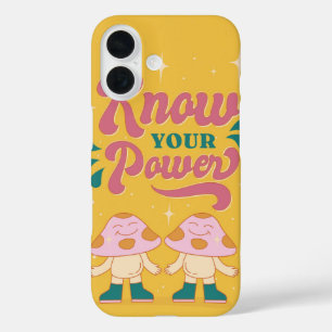 Coque Pour iPhone 16 Connaissez votre Power Retro Champignons esthétiqu